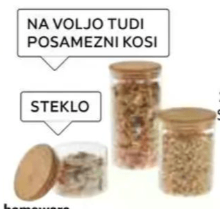 Set posod za shranjevanje 3/1 homeware - Akcija v trgovini Lesnina