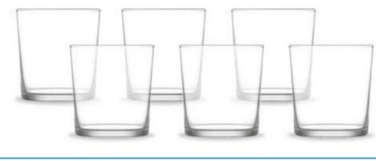 Komplet steklenih kozarcev 6 kosov - Akcija v trgovini Eurospin