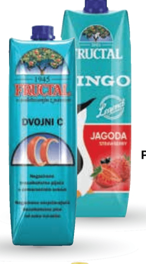 Pijača Fructal 1 l - Akcija v trgovini Mercator