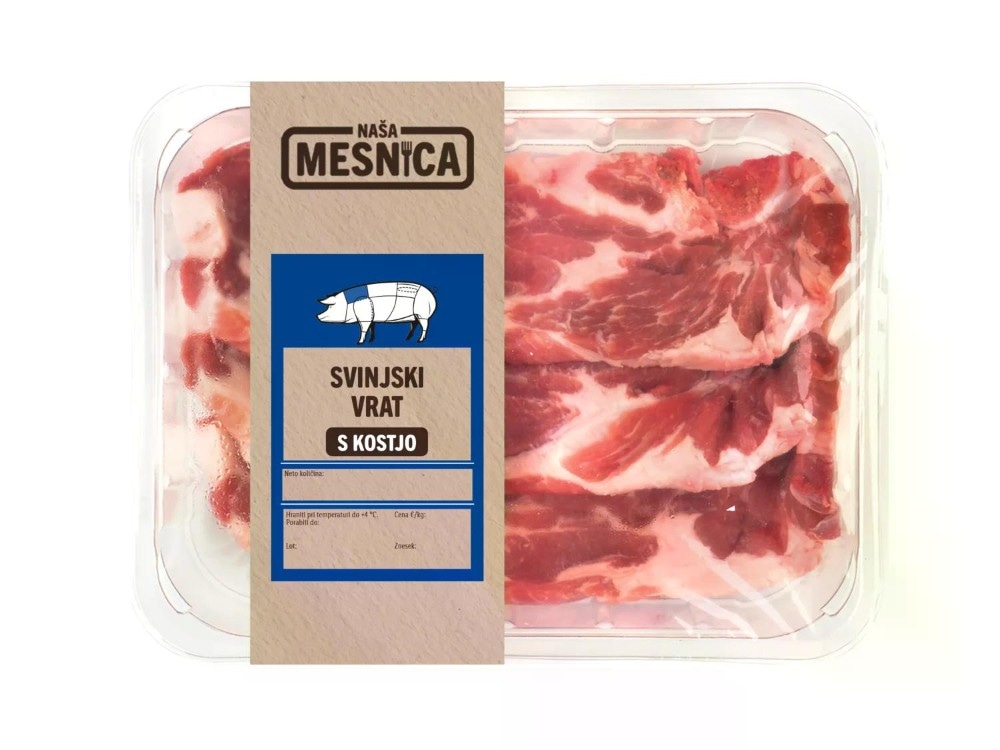 Naša Mesnica svež svinjski vrat 1 kg Akcija v trgovini Lidl