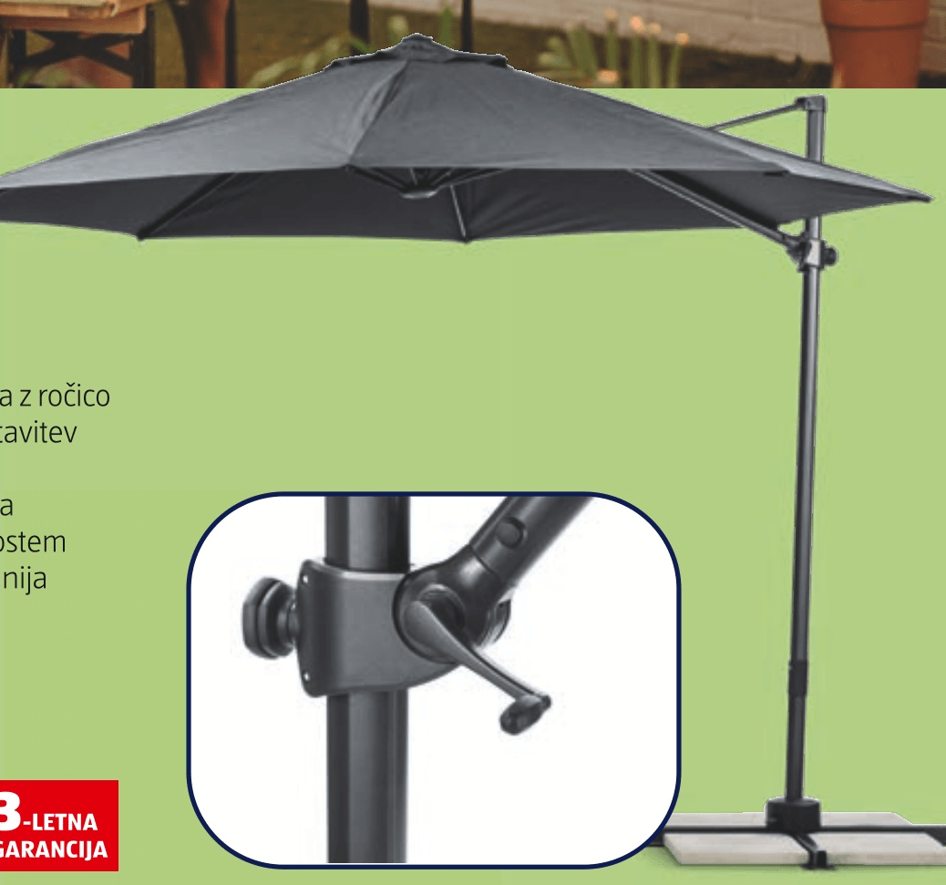 Viseči senčnik BELAVI - Akcija v trgovini Hofer