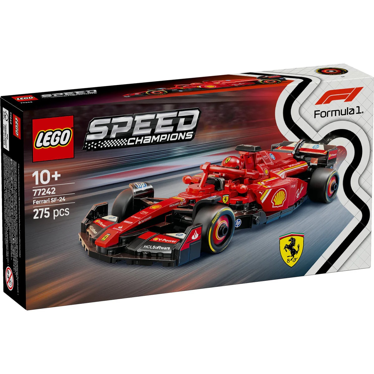 LEGO Dirkalni avtomobil Ferrari SF-24 F1® 77242 275 pcs - Akcija v trgovini Mueller