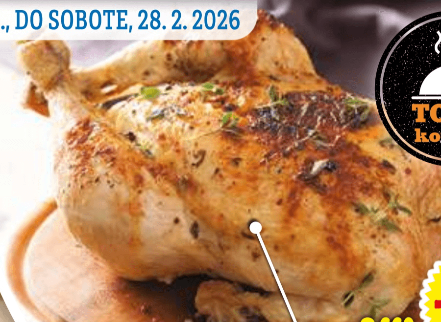 PEČEN PIŠČANEC cca. 1.2 kg - Akcija v trgovini E.Leclerc