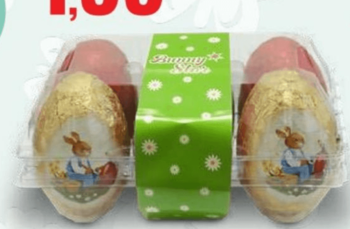 Bunny Stars Čokoladna jajca 150 g - Akcija v trgovini Eurospin