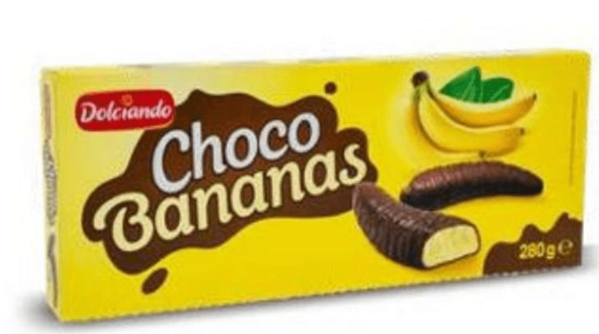 Dolciando čoko bananice 280 g Akcija v trgovini Eurospin