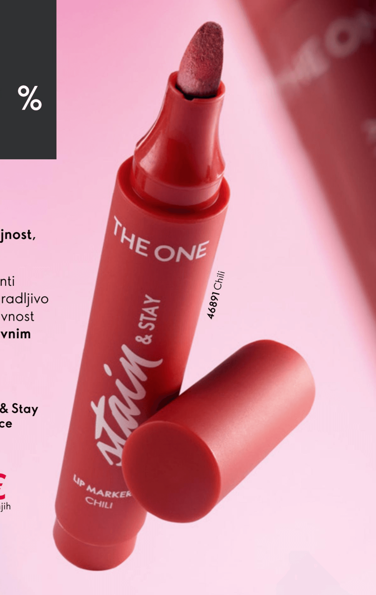 THE ONE Stain & Stay marker za ustnice 2.5 g - Akcija v trgovini Oriflame