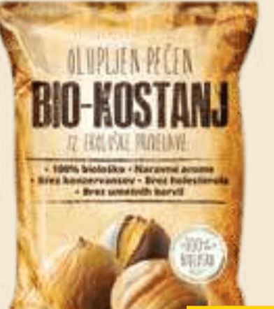 Bio pečen kostanj Fast Snack 100 g - Akcija v trgovini Mercator