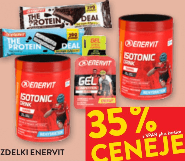 Enervit izdelki Akcija u trgovini Spar