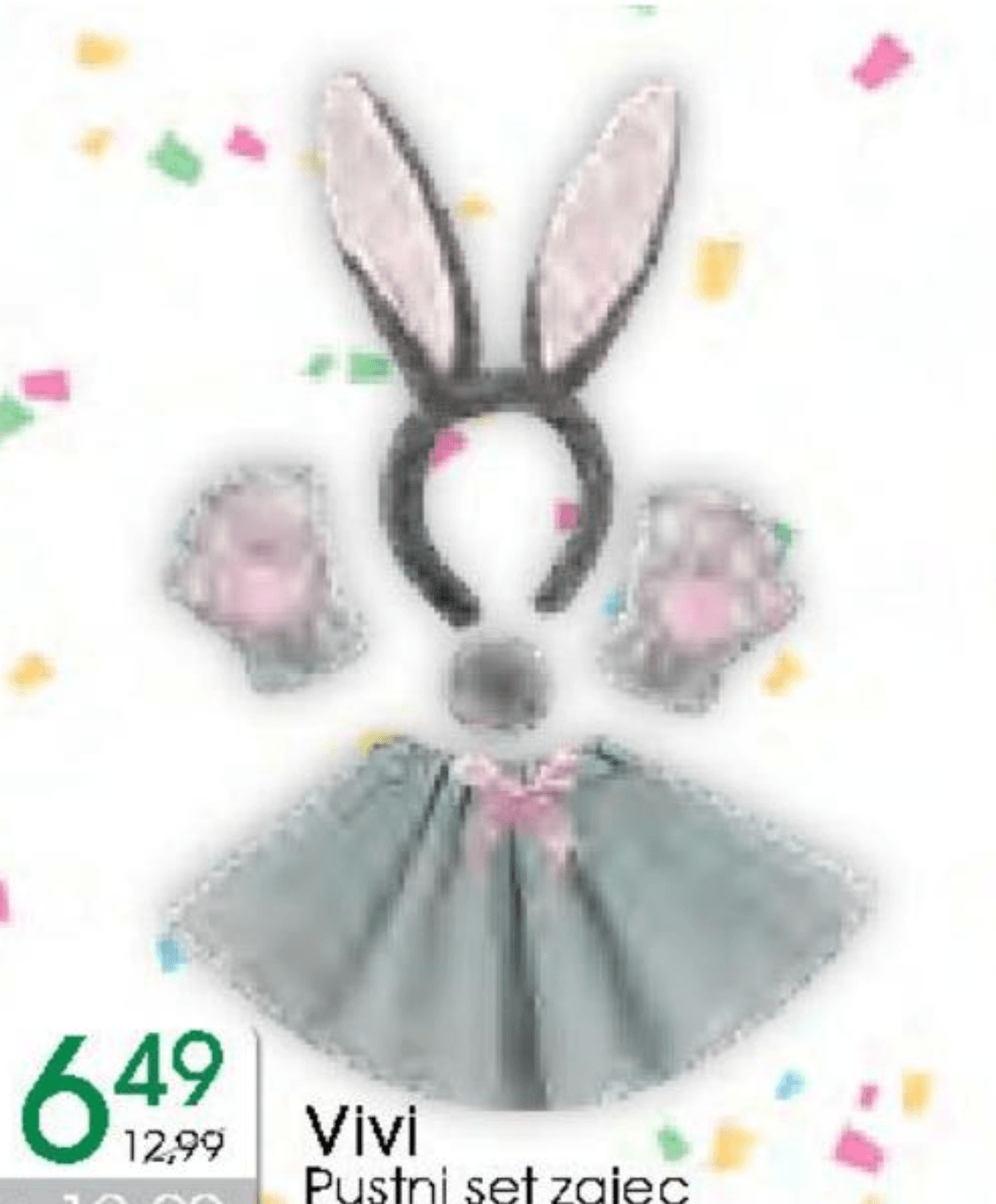 Vivi Pustni set zajec - Akcija v trgovini Tuš