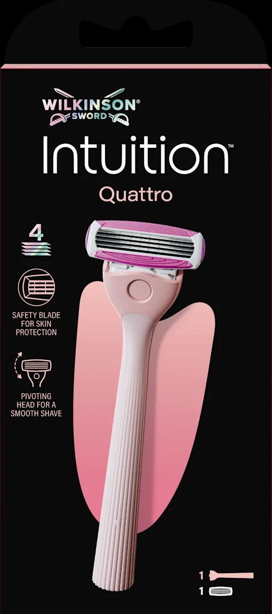 Wilkinson Sword Intuition Quattro damski sistemski brivnik Akcija v trgovini Dm
