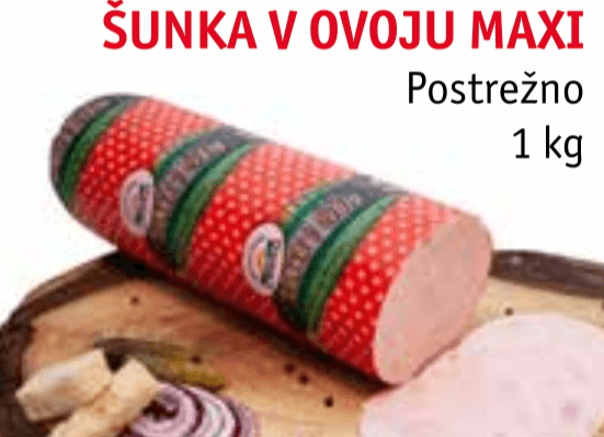 Šunka v ovoju Maxi 1 kg Kmetijska zadruga Laško - Akcija v trgovini Jager