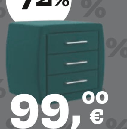 KUBUS nočna omarica - Akcija v trgovini Prima