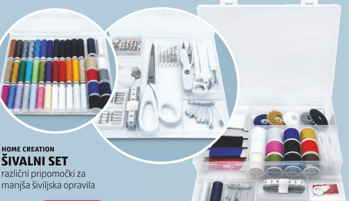 Šivalni set 100-delni - Akcija u trgovini Mueller