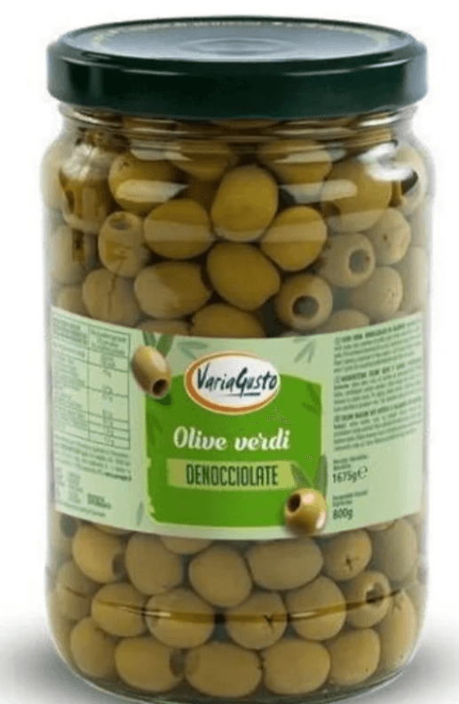 Zelene olive brez koščic Varia Gusto 1,675 kg - Akcija v trgovini Eurospin