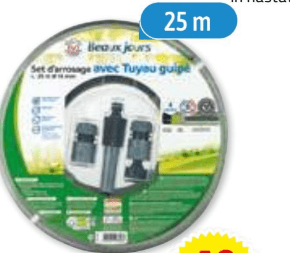 Zalivalni set Beaux jours 15 mm x 25 m - Akcija v trgovini E.Leclerc