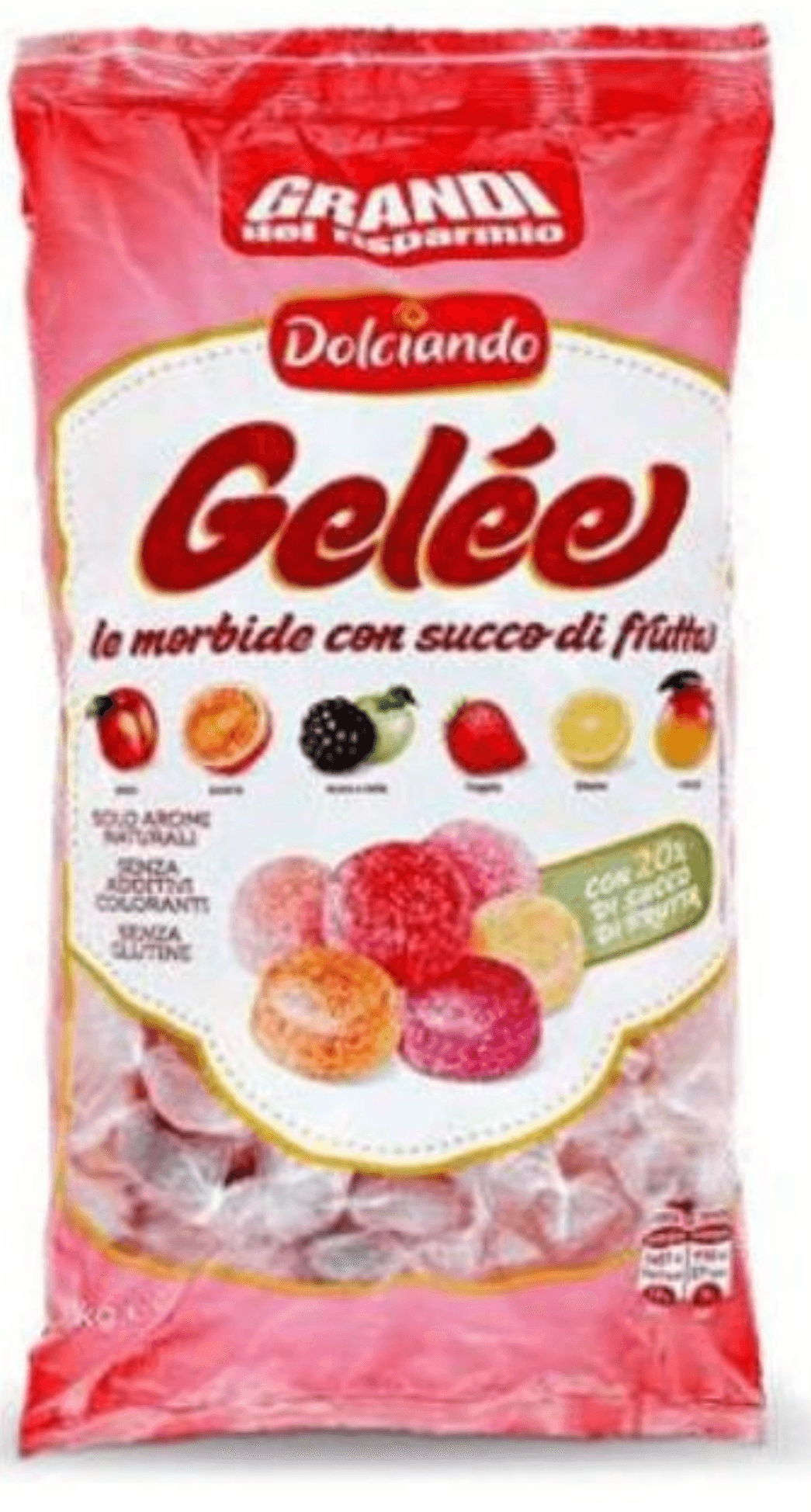 Sadni žele bonboni 1 kg Grandi - Akcija v trgovini Eurospin