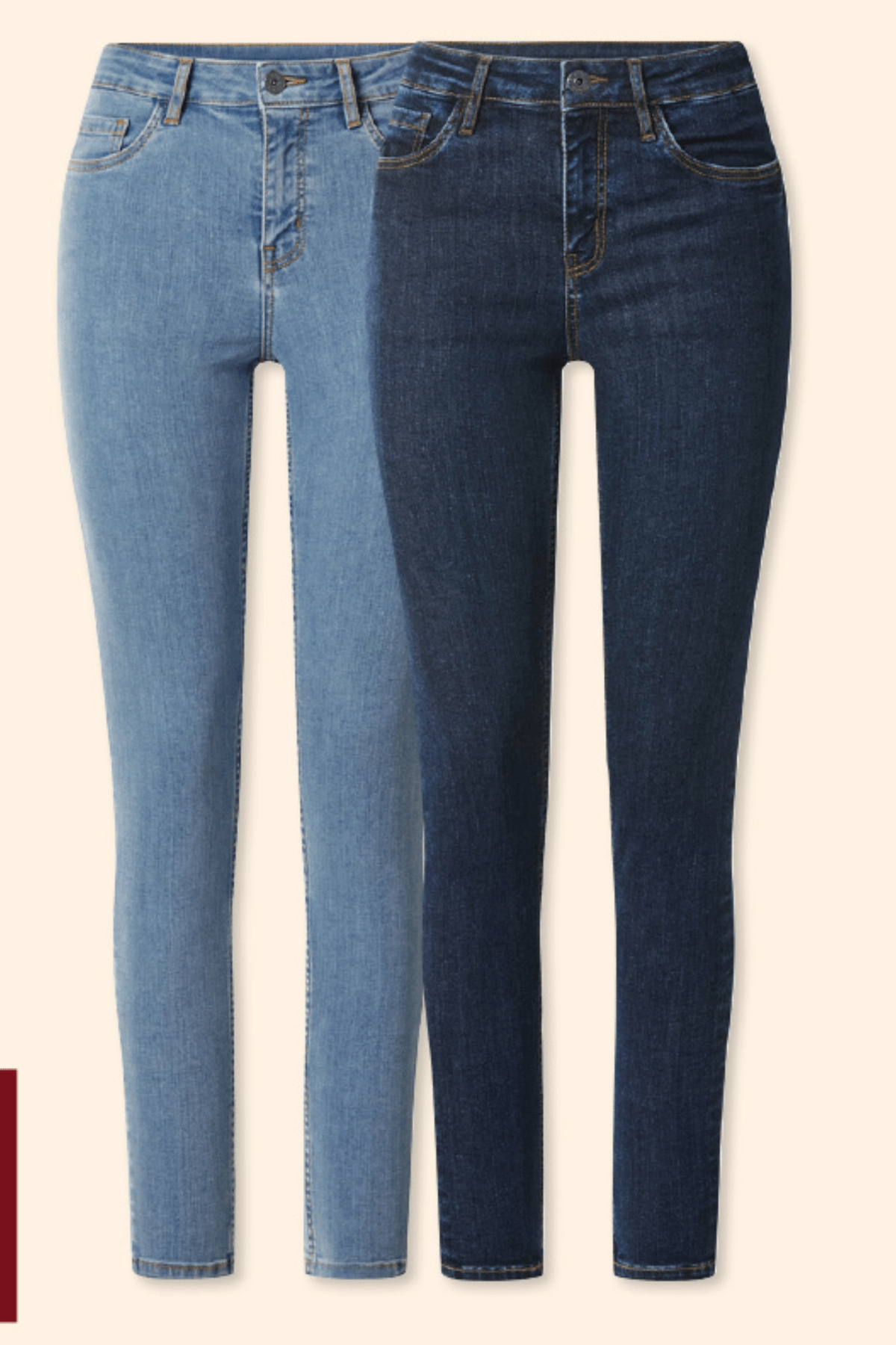 ESMARA Ženske „push up“ kavbojke - Akcija v trgovini Lidl