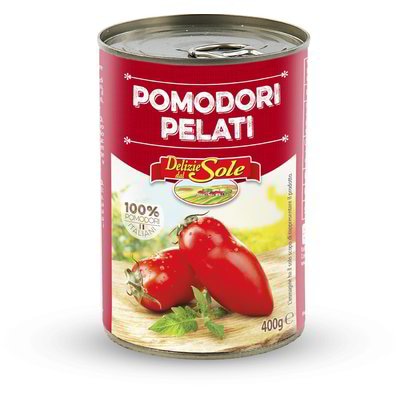 Paradižniki pelati 400 g Delizie dal Sole - Akcija v trgovini Eurospin