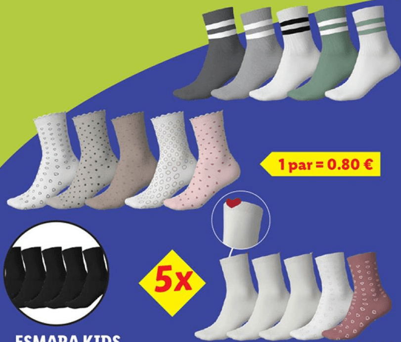 Otroške termo nogavice 5 parov ESMARA KIDS Akcija u trgovini Lidl