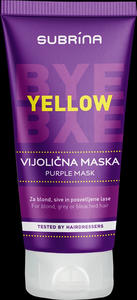 Subrina Bye Bye Yellow vijolična maska 150 ml - Akcija v trgovini Dm