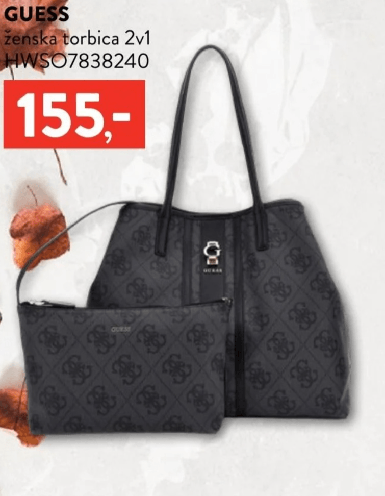 GUESS ženska torbica 2v1 - Akcija v trgovini Regal Shop