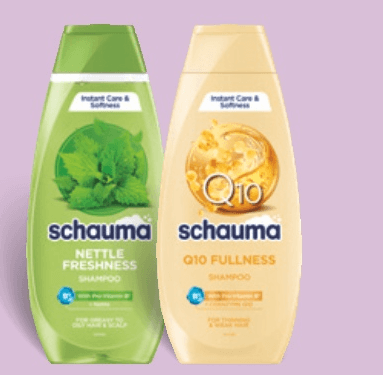 Šampon ali balzam za lase Schauma 400 ml, 350 ml ali 250 ml - Akcija v trgovini Spar