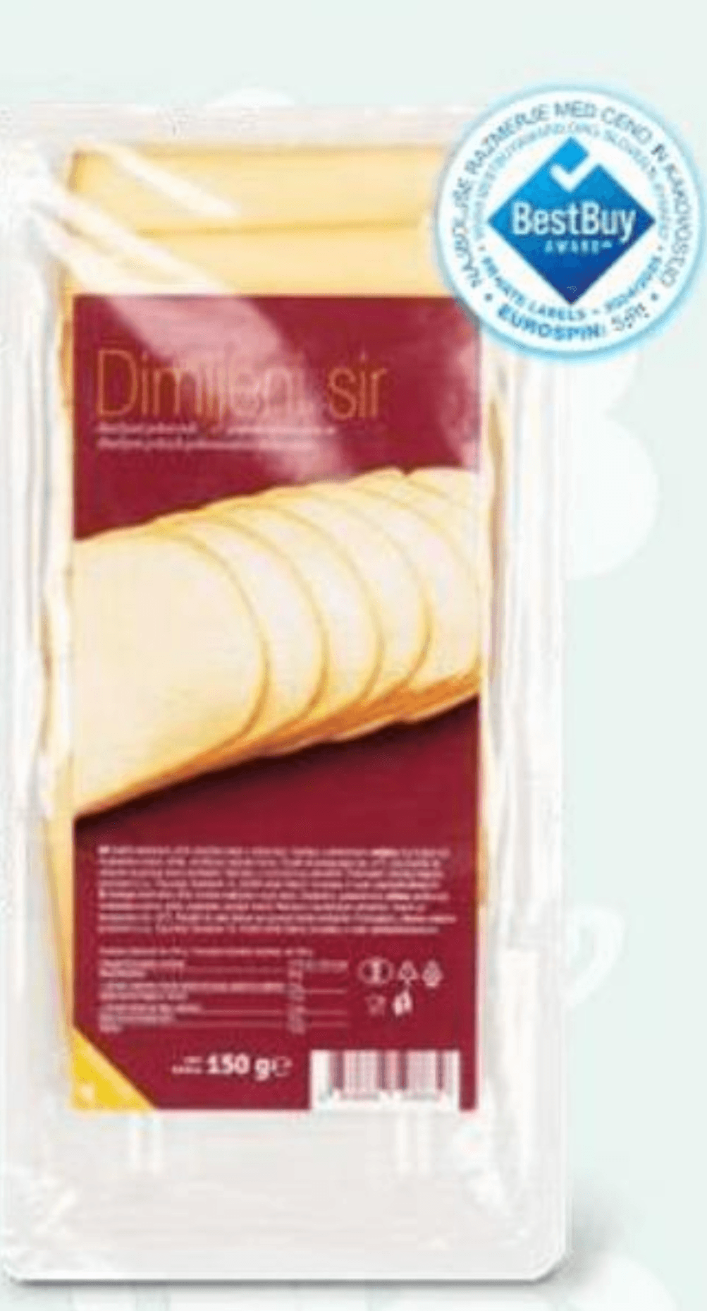 Dimljeni sir, rezine 150 g - Akcija v trgovini Eurospin