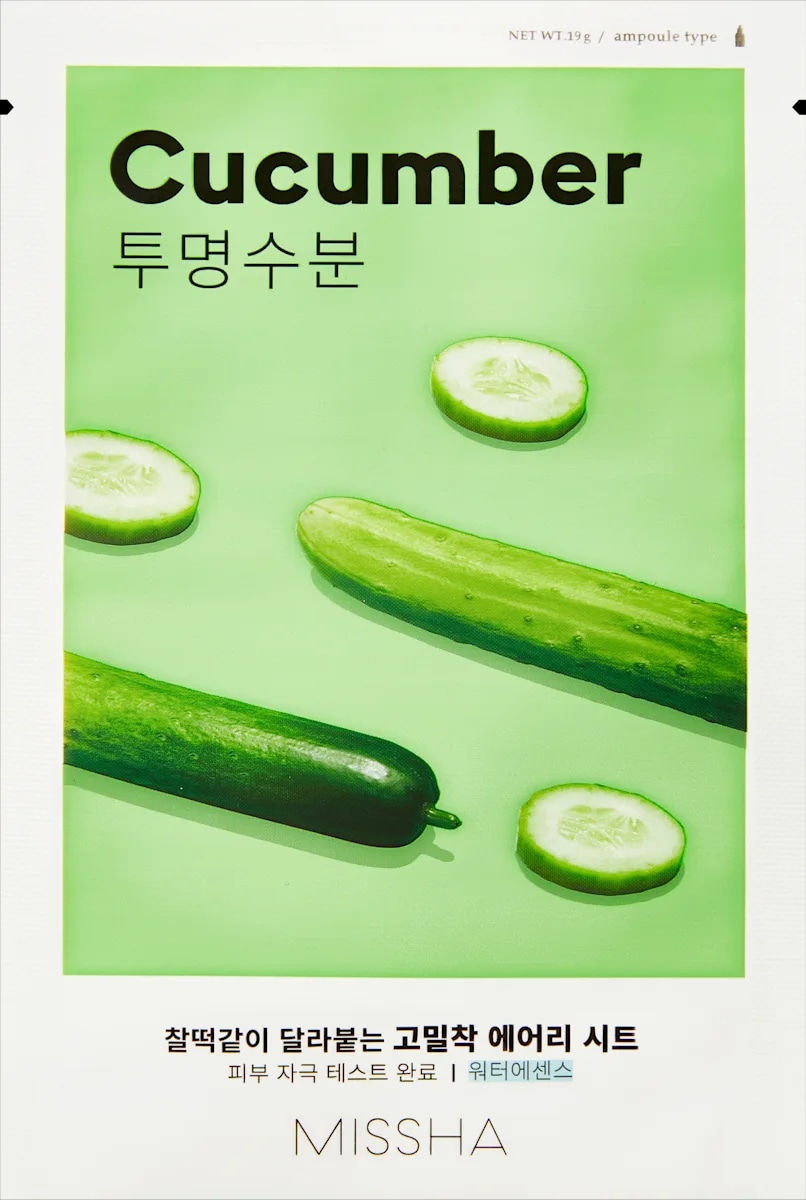 Missha Cucumber maska za obraz v obliki krpice 1 kos Akcija v trgovini Dm