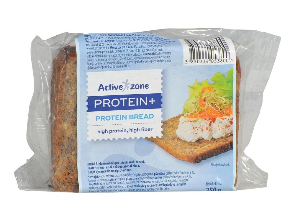 Proteinski kruh Active Zone 250 g - Akcija v trgovini Mercator