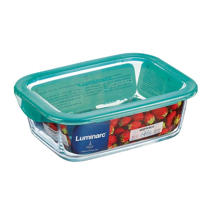 Posoda za shranjevanje s pokrovom pravokotna 122 cl Luminarc - Akcija v trgovini E.Leclerc