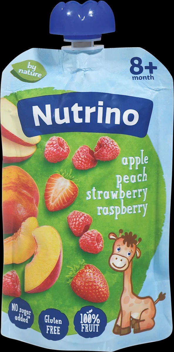 Nutrino kaša iz jabolk, breskev, jagod in malin 100 g - Akcija v trgovini Dm