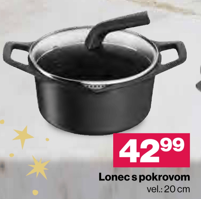 Lonec s pokrovom vel.: 20 cm Tefal - Akcija v trgovini Mercator