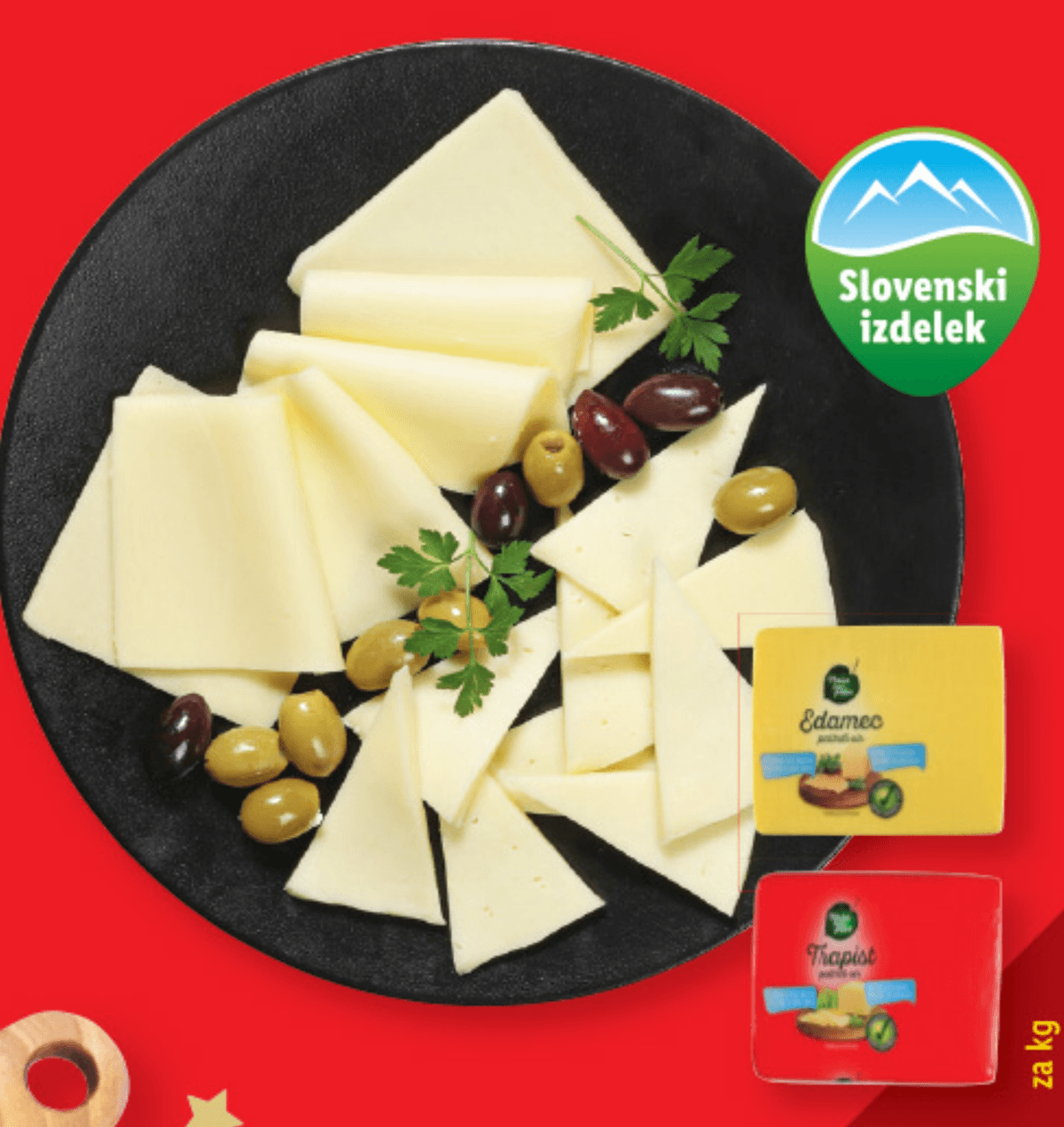 Naše nam paše Edamec/Trapist pribl. 1250 g - Akcija v trgovini Lidl