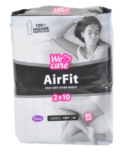 Violeta We Care AirFit damski nočni vložki 20 kosov Akcija v trgovini Dm