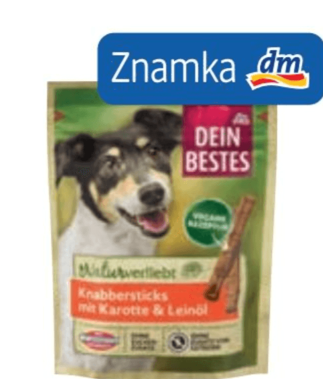 Dein Bestes dopolnilna hrana za pse palčke 60 g - Akcija v trgovini Dm