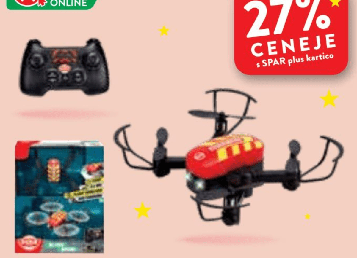 Gasilski dron - Akcija v trgovini Spar
