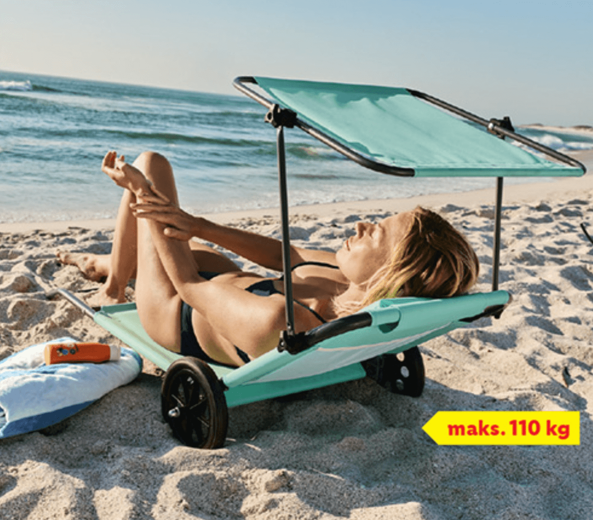 CRIVIT Prenosni ležalnik za na plažo - Akcija v trgovini Lidl