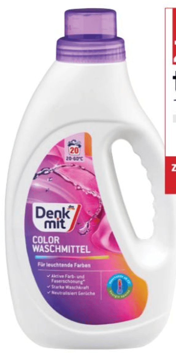 Denkmit tekoči detergent za pranje barvnega perila za 20 pranj - Akcija v trgovini Dm