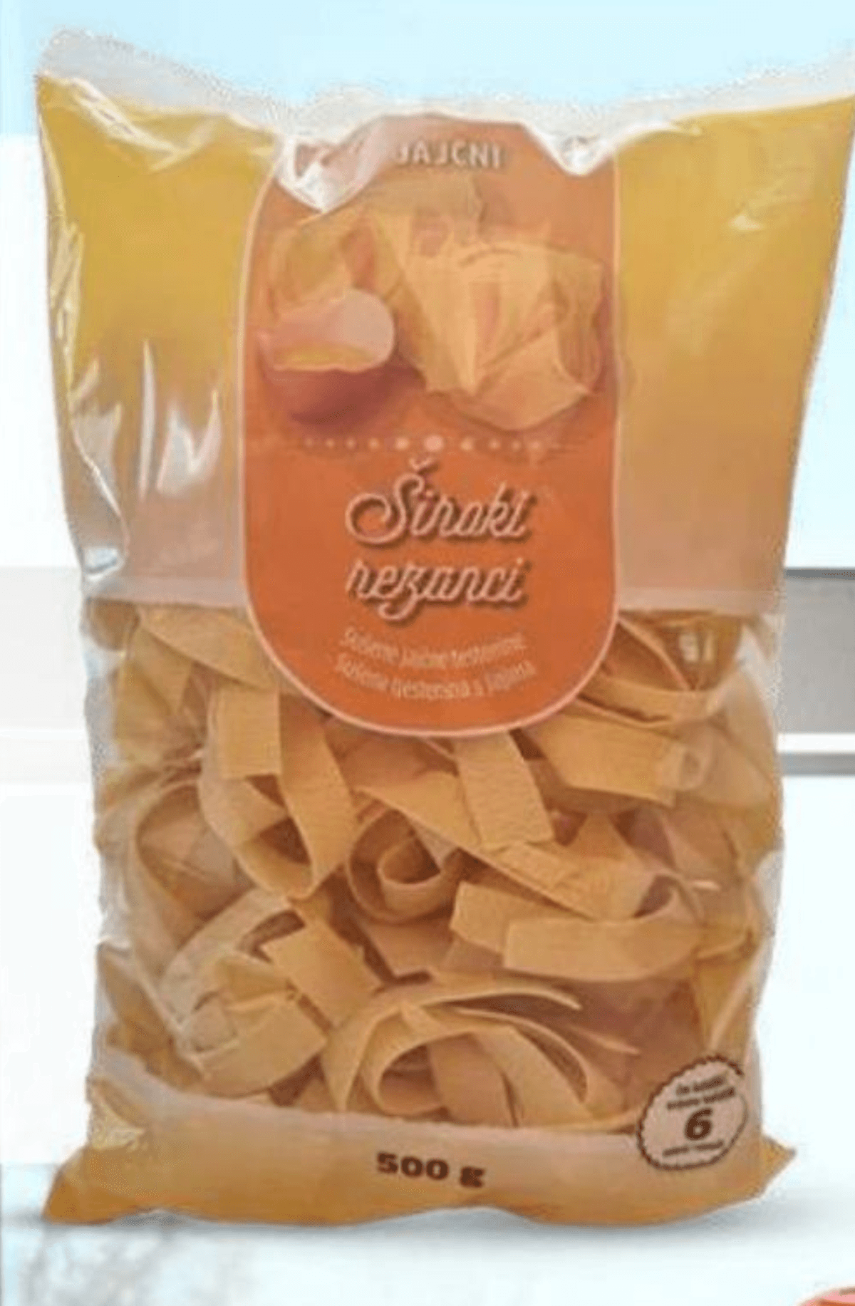 Široki jajčni rezanci 500 g - Akcija v trgovini Eurospin