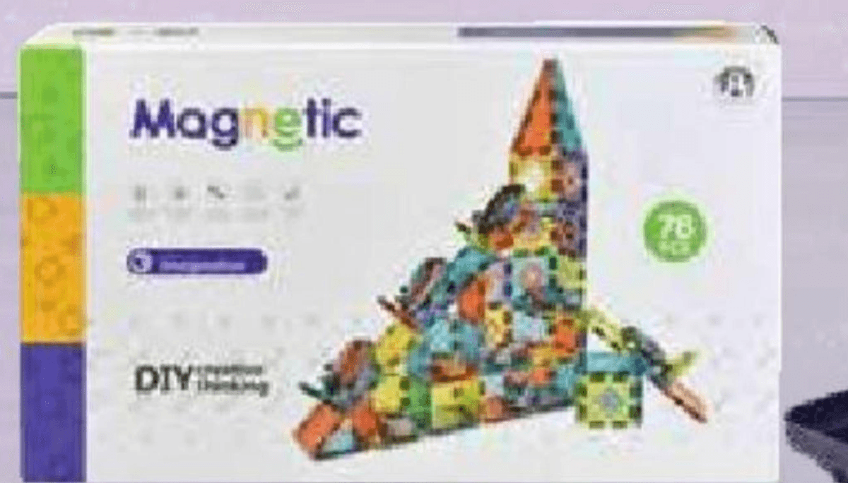 Igrača magneti 78 delna Magnetic - Akcija v trgovini Mercator