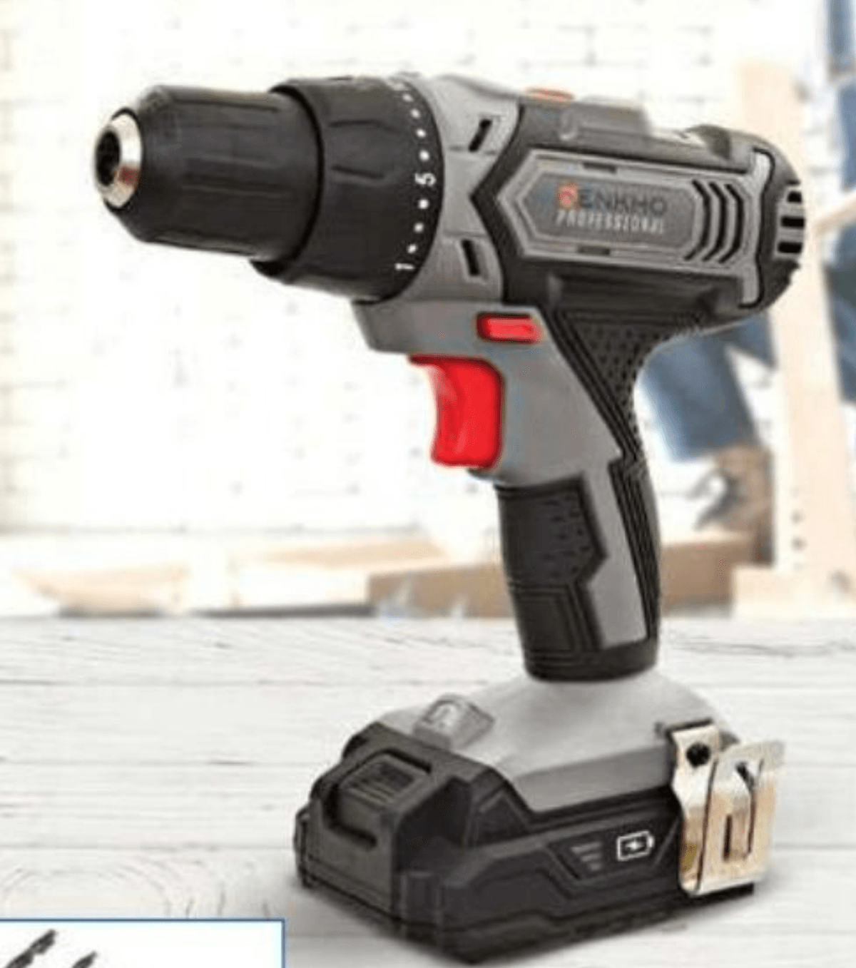 Akumulatorski vrtalnik ENKHO PROFESSIONAL - Akcija v trgovini Eurospin