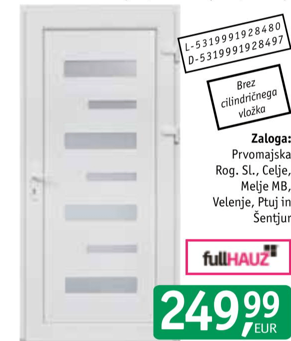 Stranska vrata 1006 Fullhauz - Akcija v trgovini Jager