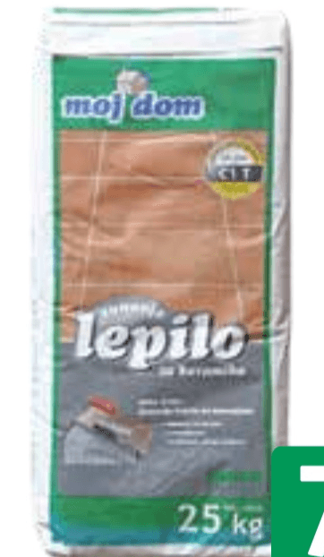 Lepilo za keramiko 25 kg moj dom - Akcija v trgovini Jager