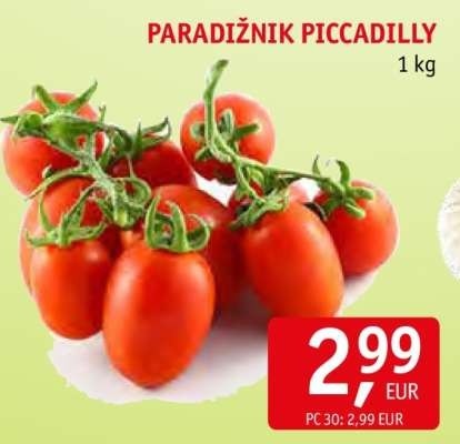 Paradižnik Piccadily 1 kg - Akcija v trgovini Jager