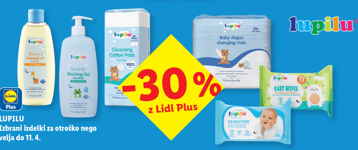 Lupilu Nusing & Massage Oil - Akcija v trgovini Lidl