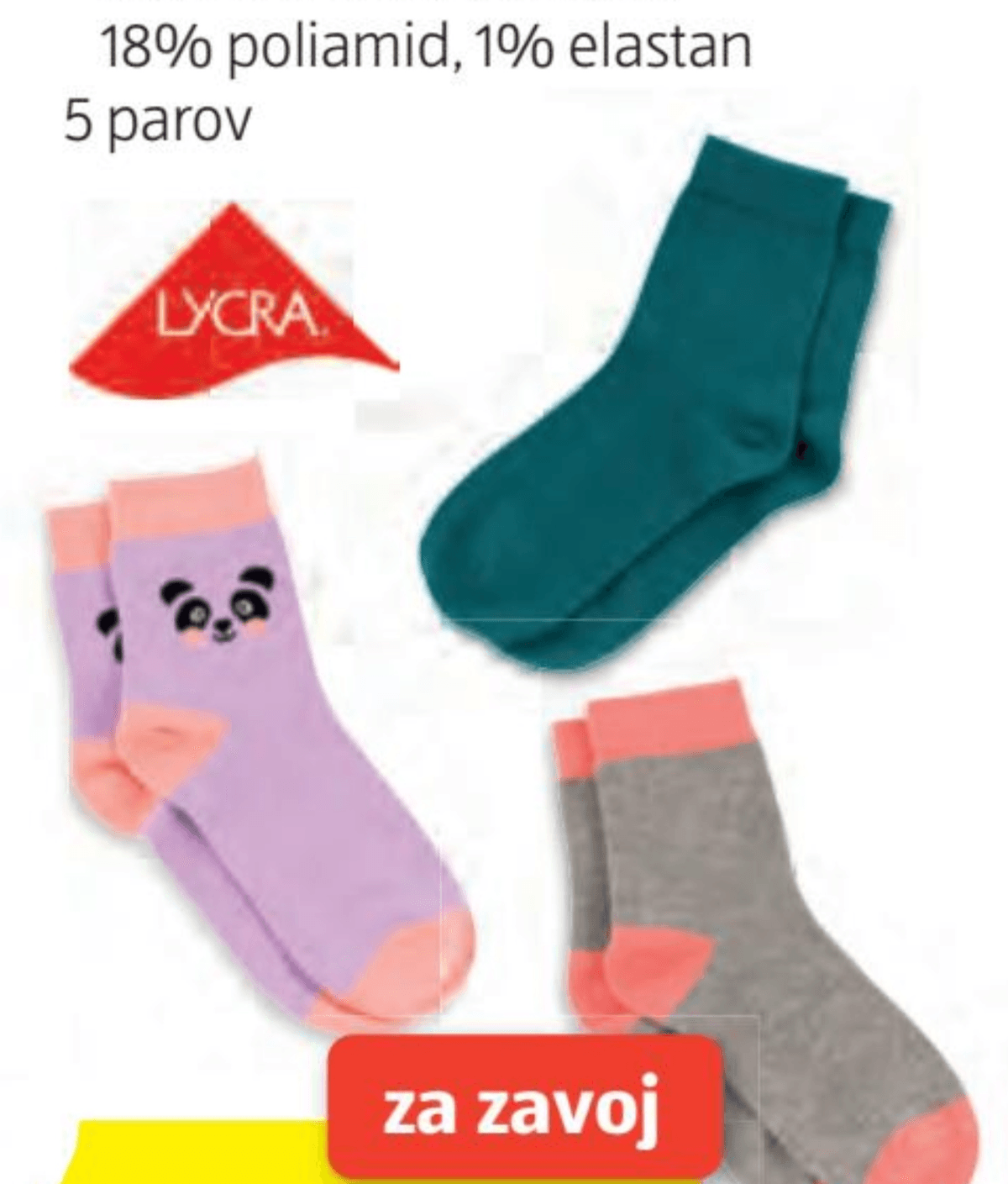 Otroške nogavice 5 parov L&D - Akcija v trgovini Hofer