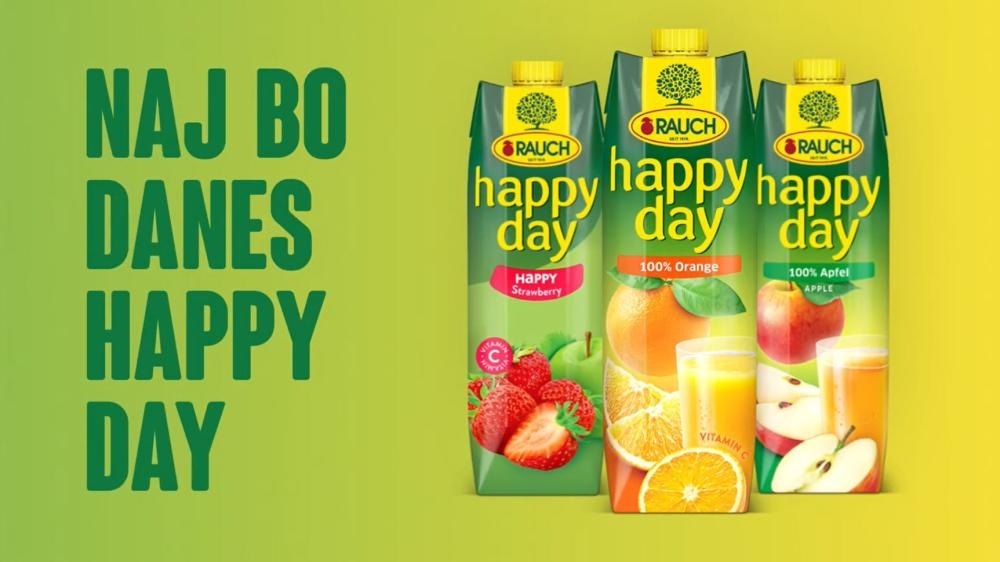 Vsi sokovi in nektarji Happy Day 1 l Rauch Happy Day - Akcija v trgovini E.Leclerc