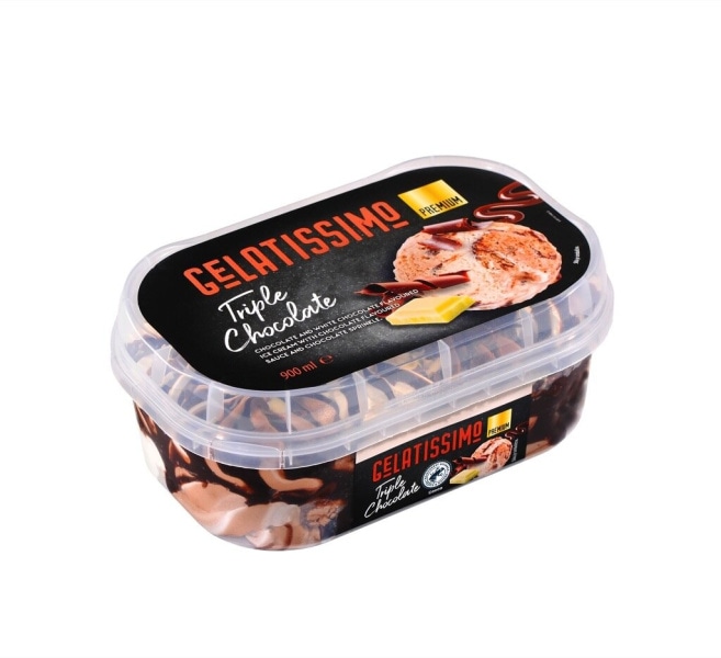 Gelatissimo Triple Chocolate 900 ml - Akcija v trgovini Mercator