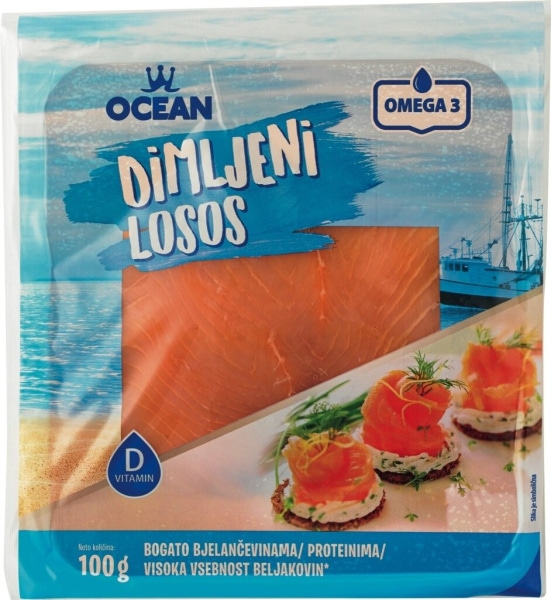 Atlantski losos Ocean 100 g - Akcija v trgovini Mercator