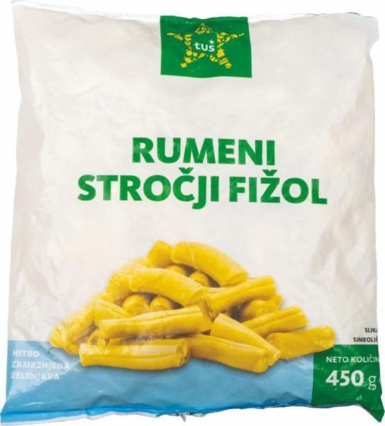 Rumeni stročji fižol 450 g Akcija v trgovini Tuš